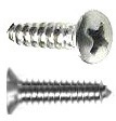 Screw Phillips Countersunk Ovalhead Stainless Steel Midwest Shop Supplies #119
