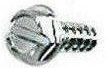 Sheet Metal Screw Pointed Hexhead Slotted Zinc #130