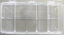 12-Compartment Plastic Storage Box 8-1/4 x 4-1/2 x 1-3/8