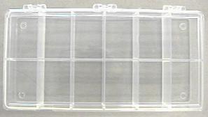 12-Compartment Plastic Storage Box 8-1/4 x 4-1/2 x 1-3/8