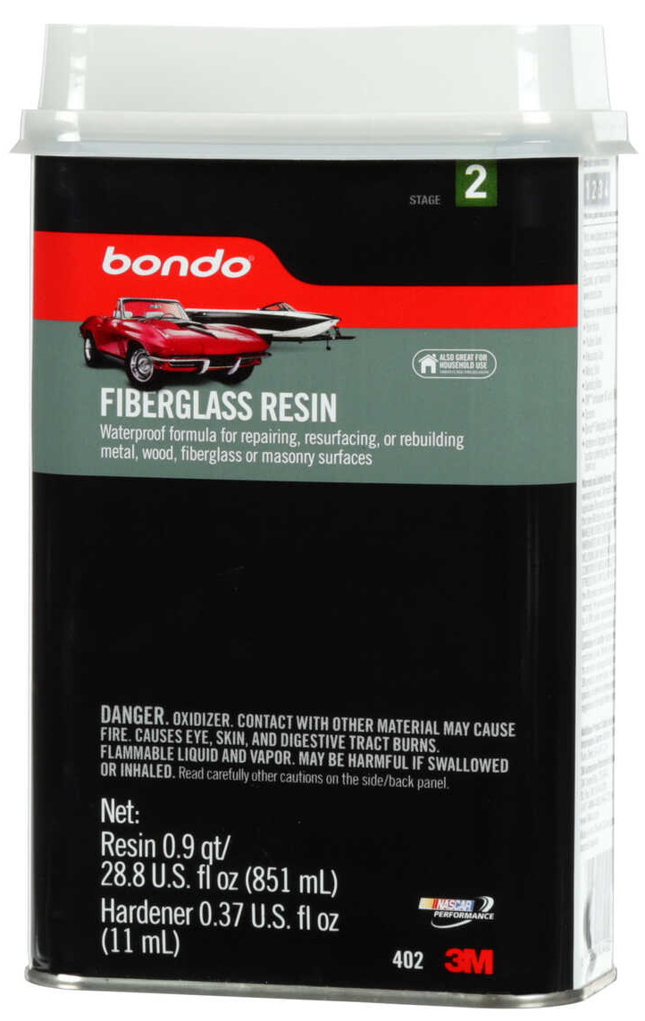 Bondo Fiberglass Resin Clear 1-Gal #892404