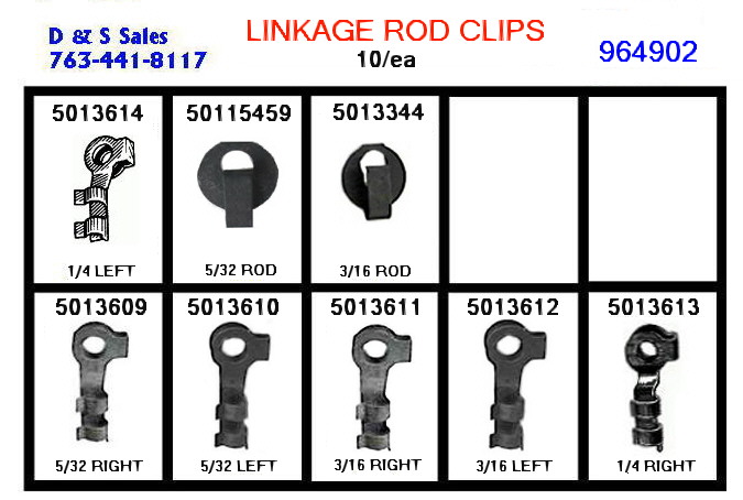 Linkage Rod Clip Assortment 80pcs #964902